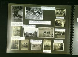 Fotografien im Militäralbum (eine Seite)